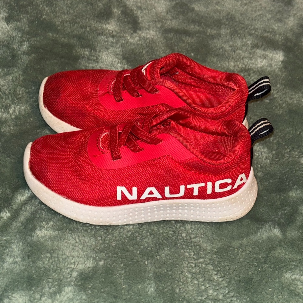 Nautica Kids Bright Red Sneakers